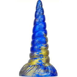 MetallicAnal Gode Unix 17 x 5.3cm Bleu-Doré